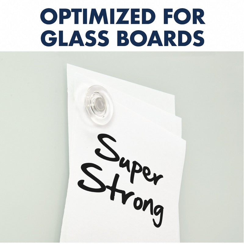 Quartet Glass Board Magnets, PK 6 - 85391