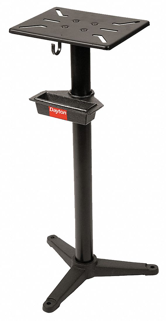 Dayton Bench Grinder Stand, Steel, Compatible with Product Type Bench top tools, Overall Height 31 1/2 - 49H005