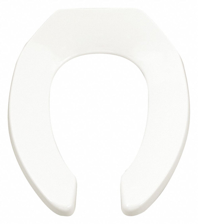 American Standard Elongated, Standard Toilet Seat Type, Open Front Type, Includes Cover No, White - 5901100.02