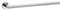Taymor 18"L Polished Chrome Zinc Alloy Towel Bar, Astral Collection - 335385