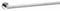 Taymor 24"L Polished Chrome Zinc Alloy Towel Bar, Astral Collection - 337577