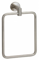 Taymor 9 1/4 inH x 2 7/8 inD Satin Nickel Towel Ring, Astral Collection - 04-SN2804