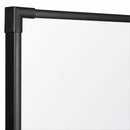 MooreCo Gloss-Finish Porcelain Dry Erase Board, Wall Mounted, 48 inH x 192 inW, White - 2028P