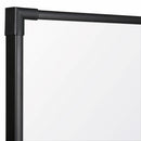 MooreCo Gloss-Finish Porcelain Dry Erase Board, Wall Mounted, 48 inH x 192 inW, White - 2028P