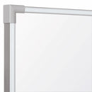 MooreCo Gloss-Finish Porcelain Dry Erase Board, Wall Mounted, 48 inH x 48 inW, White - 2029D