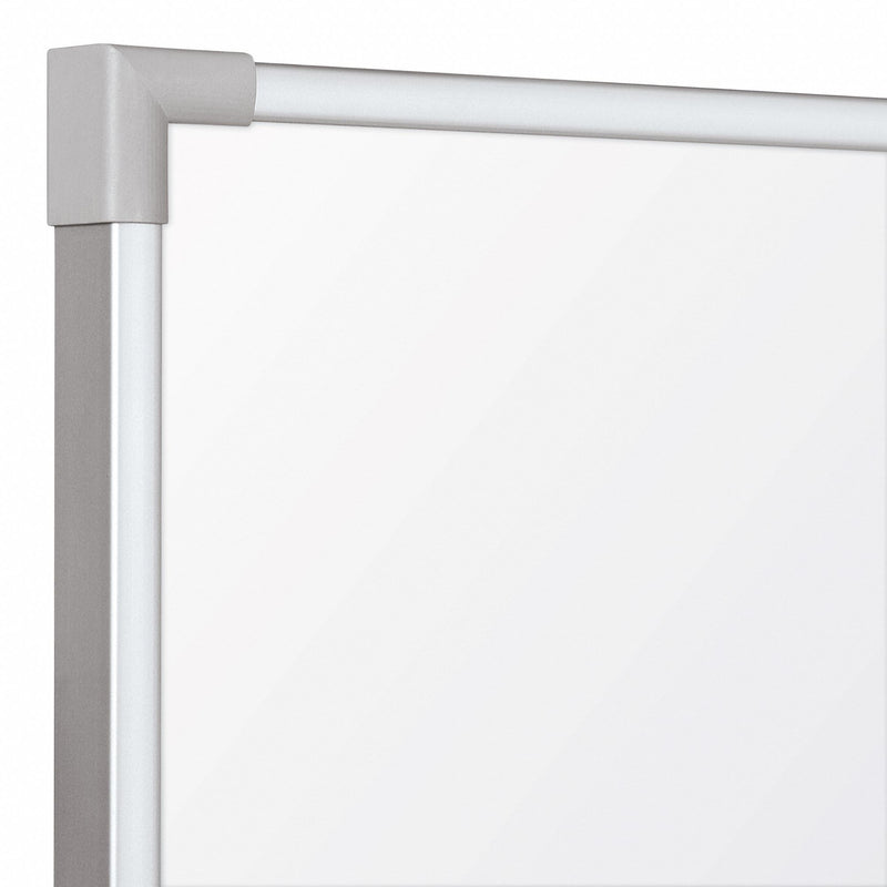 MooreCo Gloss-Finish Porcelain Dry Erase Board, Wall Mounted, 48 inH x 120 inW, White - 2029K