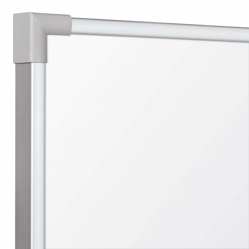 MooreCo Gloss-Finish Porcelain Dry Erase Board, Wall Mounted, 60 inH x 144 inW, White - 2029N