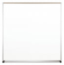 MooreCo Gloss-Finish Plastic Dry Erase Board, Wall Mounted, 48 inH x 48 inW, White - 212AD