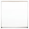 MooreCo Gloss-Finish Plastic Dry Erase Board, Wall Mounted, 48 inH x 48 inW, White - 212AD