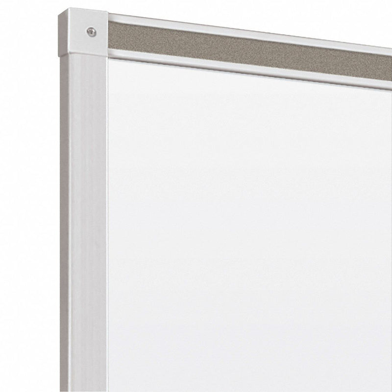 MooreCo Gloss-Finish Plastic Dry Erase Board, Wall Mounted, 48 inH x 72 inW, White - 212AG
