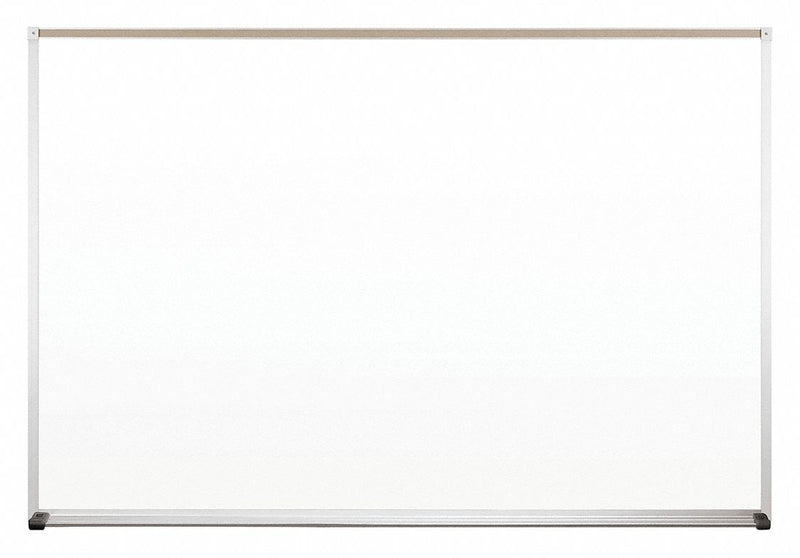 MooreCo Gloss-Finish Plastic Dry Erase Board, Wall Mounted, 48 inH x 72 inW, White - 212AG