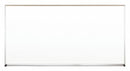 MooreCo Gloss-Finish Plastic Dry Erase Board, Wall Mounted, 48 inH x 96 inW, White - 212AH