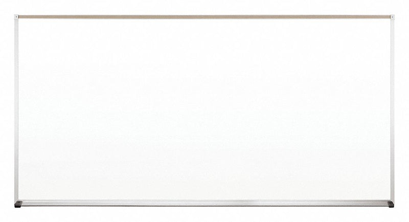 MooreCo Gloss-Finish Plastic Dry Erase Board, Wall Mounted, 48 inH x 96 inW, White - 212AH