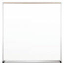 MooreCo Gloss-Finish Steel Dry Erase Board, Wall Mounted, 48 inH x 48 inW, White - 219AD