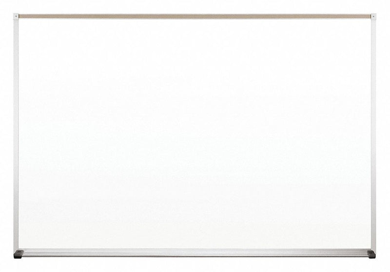 MooreCo Gloss-Finish Steel Dry Erase Board, Wall Mounted, 48