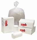 Tough Guy Recycled Material Trash Bag, 13 gal., LLDPE, Coreless Roll, White, PK 80 - 49YW63