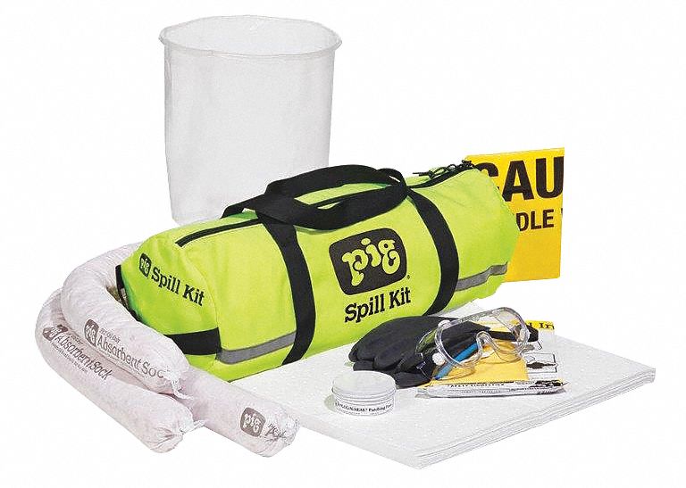 New Pig Spill Kit/Station, Bag, Oil-Based Liquids, 4.5 gal - KIT627