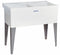 EL Mustee Floor-Mount Laundry Tub, 2 Bowl, White, 24 inL x 40 inW x 34 inH - 27F