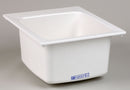 EL Mustee Drop-In-Mount Utility Sink, 1 Bowl, White, 20 inL x 17 inW x 9 1/2 inH - 11