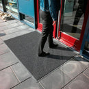 Notrax Outdoor Entrance Mat, 6 ft L, 4 ft W, 3/8 in Thick, Rectangle, Black - 265S0046BL