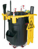 Rubbermaid Yellow Plastic Rim Caddy, 1 EA - FG9W8700YEL