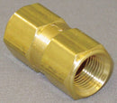Top Brand Check Valve, 3/8 in, Single, Inline Poppet, Brass, FNPT x FNPT - CHK BRS 650-6F6F-B