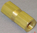 Top Brand Check Valve, 1/8 in, Single, Inline Piston, Stainless Steel, FNPT x FNPT - CHK SST 215-2F2F-B