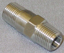 Top Brand Check Valve, 1/8 in, Single, Inline Piston, Stainless Steel, MNPT x MNPT - CHK SST 210-2M2M-B