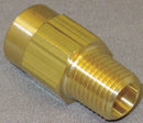 Top Brand Check Valve, 1/4 in, Single, Inline Piston, Brass, MNPT x FNPT - CHK BRS 410-4F4M-F