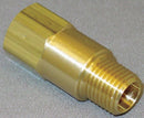 Top Brand Check Valve, 1/4 in, Single, Inline Piston, Brass, MNPT x FNPT - CHK BRS 410-4M4F-B