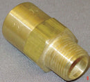 Top Brand Check Valve, 3/8 in, Single, Inline Piston, Brass, MNPT x FNPT - CHK BRS 610-6F6M-F