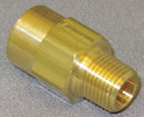 Top Brand Check Valve, 1/2 in, Single, Inline Piston, Brass, MNPT x FNPT - CHK BRS 810-8M8F-F