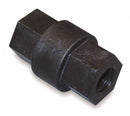 Top Brand Check Valve, 1/4 in, Single, Inline Ball Cone, Glass Filled Polypropylene, FNPT x FNPT - FP CHK 694-4F4F-B