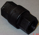 Top Brand Check Valve, 1/2 in, Single, Inline Ball Cone, Glass Filled Polypropylene, FNPT x FNPT - FP CHK 685-8F8F-B