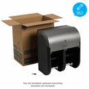 Georgia-Pacific Toilet Paper Dispenser, Compact(R), Gray, Coreless, (4) Rolls Dispenser Capacity - 56746A