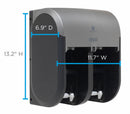 Georgia-Pacific Toilet Paper Dispenser, Compact(R), Gray, Coreless, (4) Rolls Dispenser Capacity - 56746A