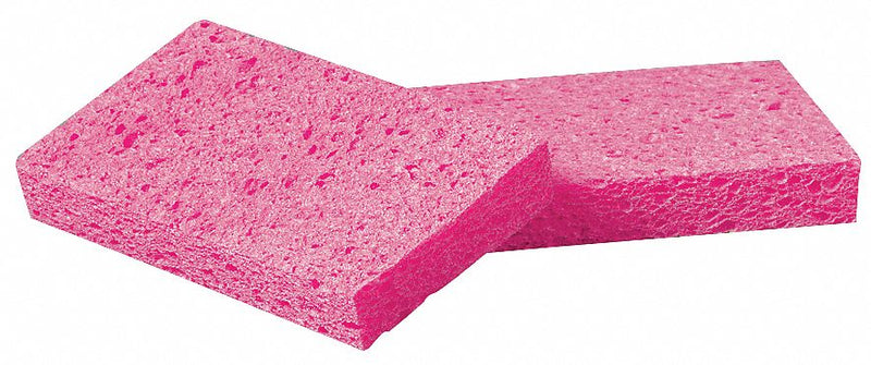3M 6 1/2 in x 3 3/4 in Cellulose Sponge, Pink, 2PK - A21