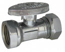 Kissler Chrome Plated Quarter-Turn Supply Stop, FNPT Inlet Type, 125 psi - 88-9040