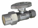 Kissler Chrome Plated Quarter-Turn Supply Stop, CPVC Inlet Type, 125 psi - 88-9035
