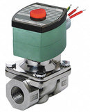 Redhat 24V DC Stainless Steel Solenoid Valve, Normally Closed, 1/2" Pipe Size - 8210G087