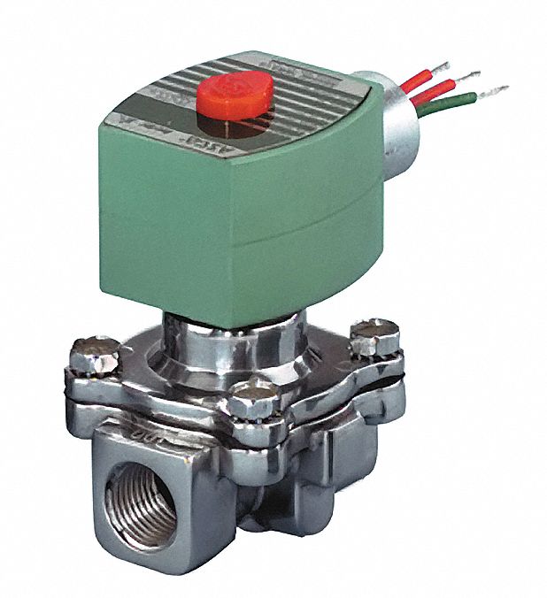 Redhat 3/4" Aluminum Air and Fuel Gas Solenoid Valve, Normally Closed - 8215G030