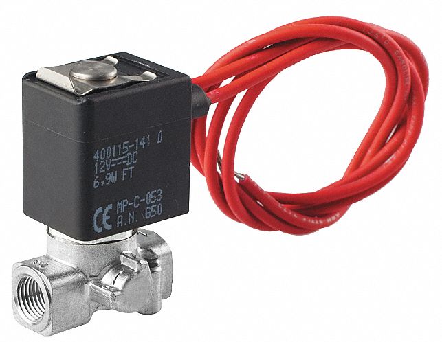 ASCO 120V AC Stainless Steel Solenoid Valve, Normally Closed, 1/8" Pipe Size - U8256B046V