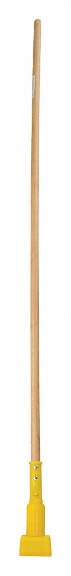 Tough Guy Wet Mop Handle, Jaw Mop Connection Type, Natural, Bamboo, 61" Handle Length - 4EMF8
