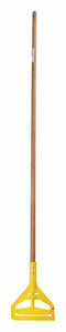 Tough Guy Wet Mop Handle, Quick Change Mop Connection Type, Natural, Bamboo, 61 in Handle Length - 4EMF9