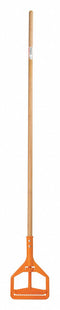 Tough Guy Wet Mop Handle, Stirrup Mop Connection Type, Natural, Bamboo, 61" Handle Length - 4EMG1