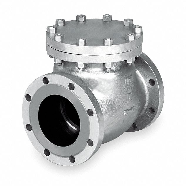 Milwaukee Valve Check Valve, 6 in, Single, Inline Swing, Cast Steel, Flange x Flange - 1570 CB2 6"