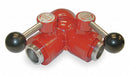 Moon American Wye Forestry Ball Valve, Inlet Size 1 in Female NH, Outlet Size 1 in x 1 in MNST x MNST - 429-1021024