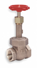 Milwaukee Valve Gate Valve, Valve Class Class 200, Bronze, FNPT Connection Type, Pipe Size - Valves 1/4 in - 1153 1/4"