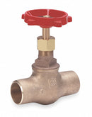 Milwaukee Valve Class 125 Globe Valve, Socket x Socket, Bronze, 1 1/2 in Pipe Size - Valves - 1502 1-1/2"