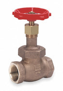Milwaukee Valve Class 200 Globe Valve, FNPT x FNPT, Bronze, 1 1/2 in Pipe Size - Valves - 570 1-1/2"
